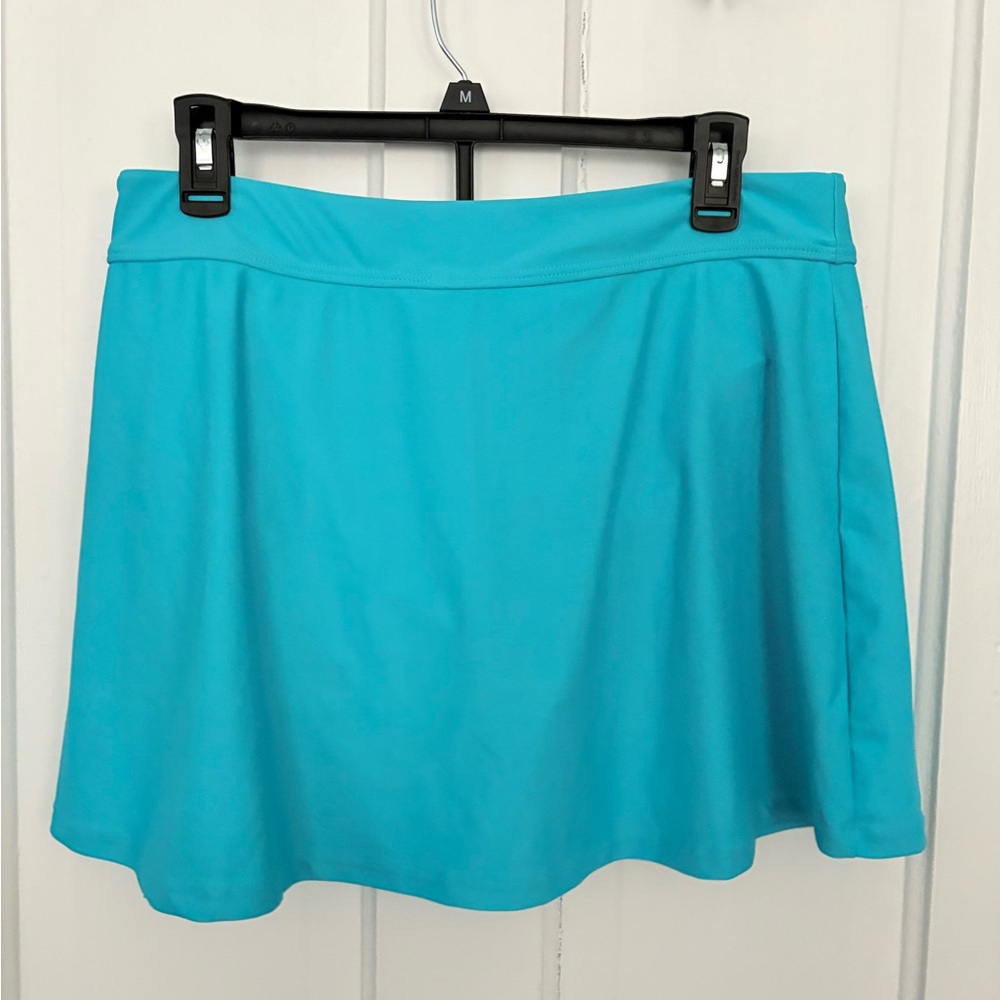 Women’s Aqua Blue Skort Swimsuit Bottoms - Unbranded